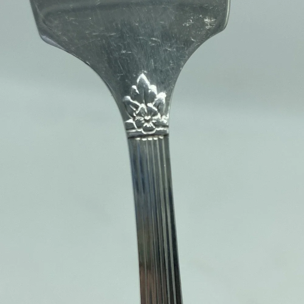 Oneida Silver Rose Salad Forks Set Of 6 Silverplate Floral Flatware 1940 Antique